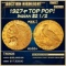 1927-p Gold Indian Quarter Eagle TOP POP! $2 1/2 ms66+ USCG