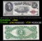 1917 $2 Large Size Legal Tender Note Thomas Jefferson Grades vf++ Signatures Speelman/White
