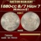 1880-cc 8/7 High 7 Morgan Dollar $1 ms66 SEGS