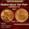 1929-d Lincoln Cent Near Top Pop! 1c ms65+ rd SEGS