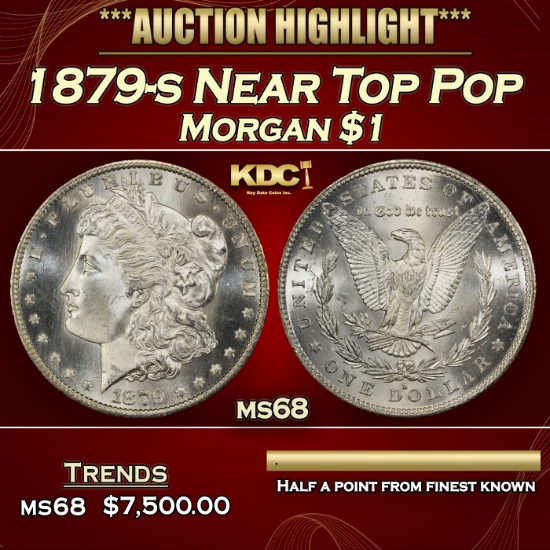 1879-s Morgan Dollar Near Top Pop $1 ms68 SEGS