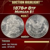 1878-p 8tf Morgan Dollar $1 ms64+ SEGS