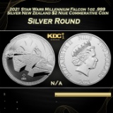 2021 Star Wars Millennium Falcon 1oz .999 Silver New Zealand $2 Niue Commerative Coin Grades Ungrade