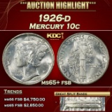 1926-d Mercury Dime 10c ms65+ fsb SEGS