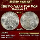 1887-o Morgan Dollar Near Top Pop $1 ms65+ SEGS