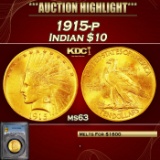 PCGS 1915-p Gold Indian Eagle $10 ms63 PCGS