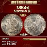 1884-s Morgan Dollar $1 ms62+ USCG