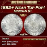 1882-p Morgan Dollar Near Top Pop! $1 ms67+ SEGS