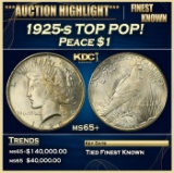 1925-s Peace Dollar TOP POP! $1 ms65+ SEGS