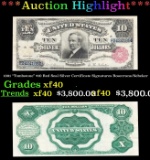 1891 $10 Red Seal Silver Certificate 