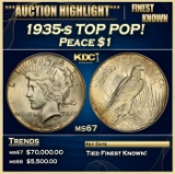 1935-s Peace Dollar TOP POP! $1 ms67 SEGS