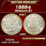 1888-s Morgan Dollar $1 ms63 USCG