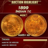 1899 Indian Cent 1c ms65+ rd SEGS