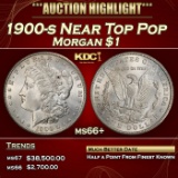 1900-s Morgan Dollar Near Top Pop $1 ms66+ SEGS