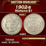 1902-s Morgan Dollar $1 ms63 USCG