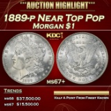 1889-p Morgan Dollar Near Top Pop $1 ms67+ SEGS