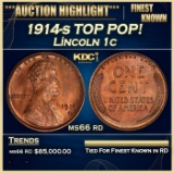 1914-s Lincoln Cent 1c ms66 rd SEGS
