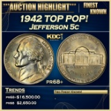 1942 Proof Jefferson Nickel TOP POP! 5c pr68+ SEGS