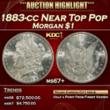 1883-cc Morgan Dollar Near Top Pop $1 ms67+ SEGS