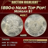 1890-o Morgan Dollar Near Top Pop! $1 ms66 SEGS