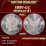1891-cc Morgan Dollar $1 ms65+ SEGS
