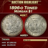 1896-o Morgan Dollar Toned $1 ms62+ USCG