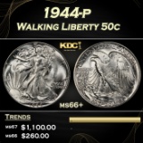 1944-p Walking Liberty Half Dollar 50c ms66+ SEGS