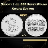 Snoopy 1 oz .999 Silver Round