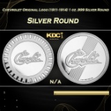 Chevrolet Original Logo (1911-1914) 1 oz .999 Silver Round