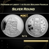 Founders of Liberty 1 oz Silver: Benjamin Franklin