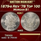 1879-s Rev '78 Top 100 Morgan Dollar $1 ms63 USCG