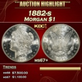 1882-s Morgan Dollar $1 ms67+ SEGS