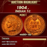 1904 Indian Cent . 1c ms66+ rd SEGS
