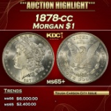 1878-cc Morgan Dollar $1 ms65+ SEGS