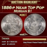 1886-p Morgan Dollar Near Top Pop $1 ms67+ SEGS