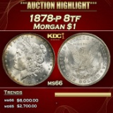 1878-p 8tf Morgan Dollar $1 ms66 SEGS