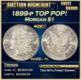 1899-p Morgan Dollar TOP POP! $1 ms66+ pl SEGS
