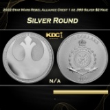 2022 Star Wars Rebel Alliance Crest 1 oz .999 Silver $2 Niue