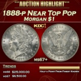 1888-p Morgan Dollar Near Top Pop $1 ms67+ SEGS