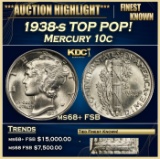1938-s Mercury Dime TOP POP! 10c ms68+ FSB SEGS