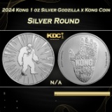 2024 Kong 1 oz Silver Godzilla x Kong Coin