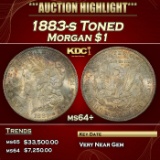 1883-s Morgan Dollar Toned $1 ms64+ SEGS