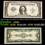 1923 $1 large size Silver Certificate Grades xf Signatures Speelman/White
