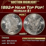 1892-p Morgan Dollar Near Top Pop! $1 ms65+ SEGS