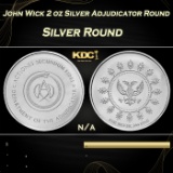 John Wick 2 oz Silver Adjudicator Round