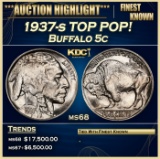 1937-s Buffalo Nickel TOP POP! 5c ms68 SEGS