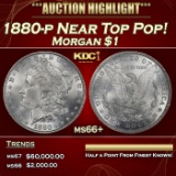 1880-p Morgan Dollar Near Top Pop! $1 ms66+ SEGS