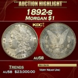 1892-s Morgan Dollar $1 au58 SEGS