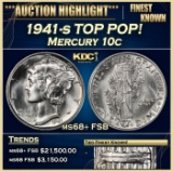 1941-s Mercury Dime TOP POP! 10c ms68+ FSB SEGS