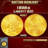 PCGS 1898-s Gold Liberty Double Eagle $20 ms62 PCGS